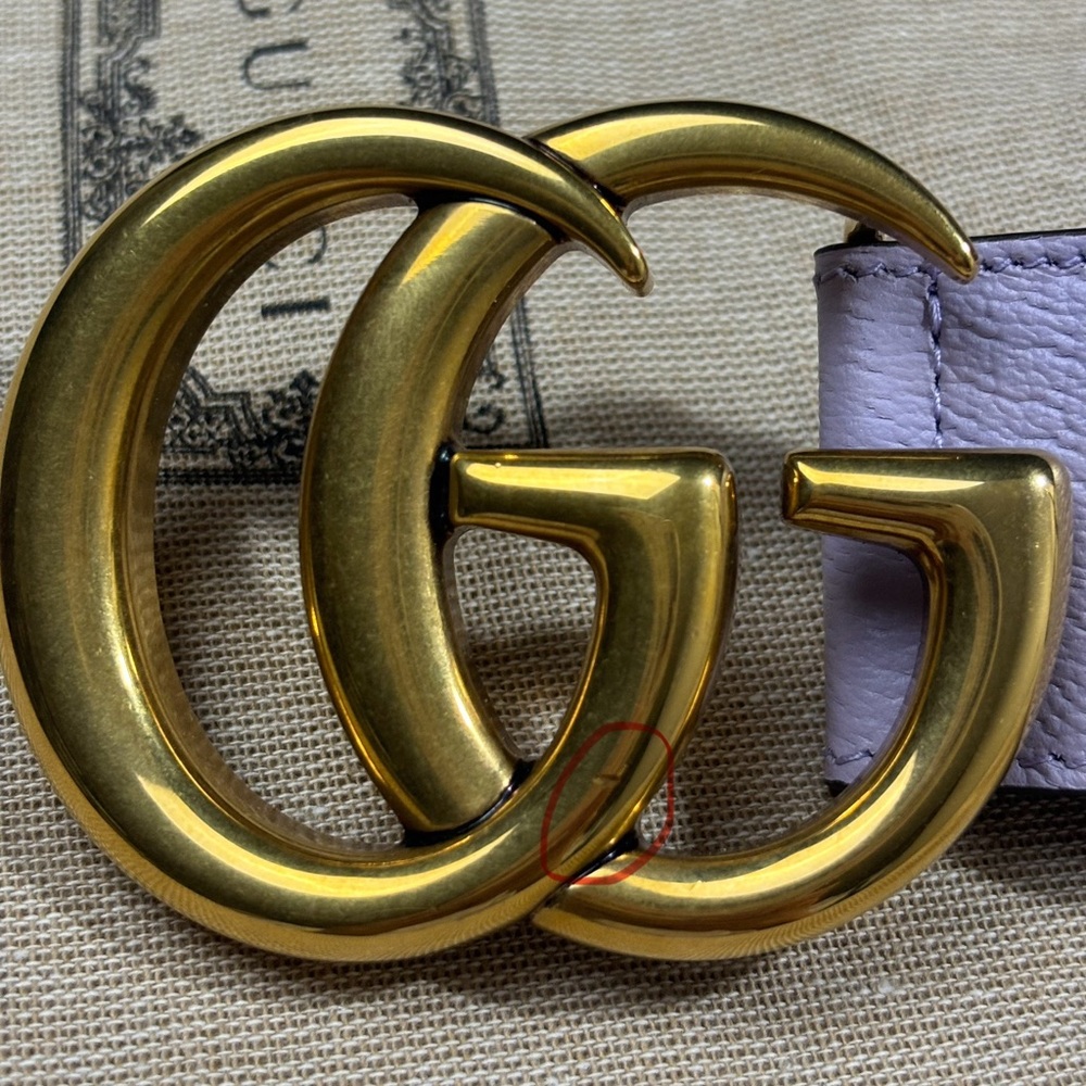 Gucci Women Size Marmont Jumbo GG Canvas Wide Belt - Picture 5 of 8
